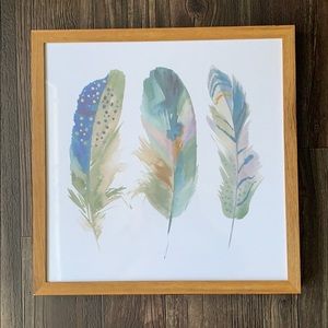 Threshold/Target Boho Feather picture w/ frame